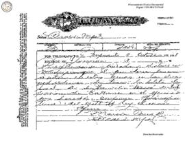Telegrama enviado de Teupasenti 1928