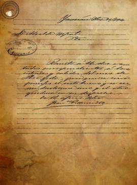 Carta sobre estados cuentas de la municipalidad 1894