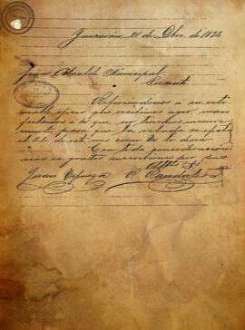 Carta para manifestarle al Alcalde el buen visto de una velada 1894