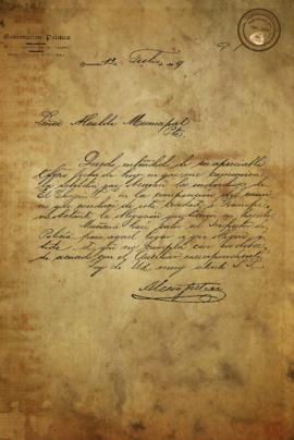 Carta respondiendo a un mensaje sobre rebeldía de ciertos individuos en el camino a Güinope. 1899