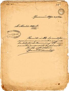 Certificación de Tesorería 1894