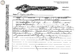 Telegrama enviado de San Francisco de Coray 1928
