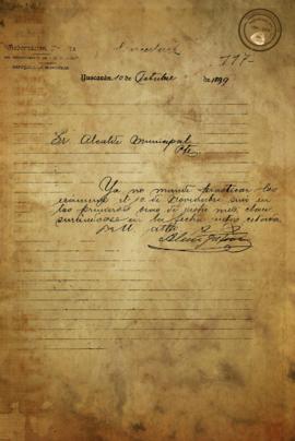 Aviso para que no se realicen los exámenes el 10 de noviembre. 1899