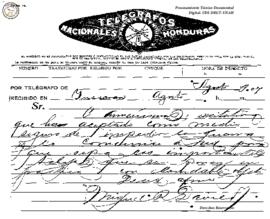 Telegrama (incompleto) 1907