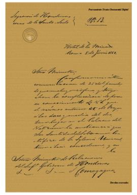 Carta de Informe de Reunión 1861