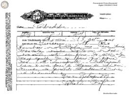 Telegrama enviado de Lamaní 1928