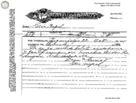 Telegrama enviado de Tegucigalpa 1928