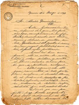 Carta de acusación 1894