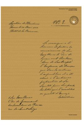 Carta Diplomática 1861